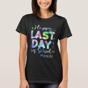 T-shirt Dernier Jour De L'École Para Life Été Vacances Pla