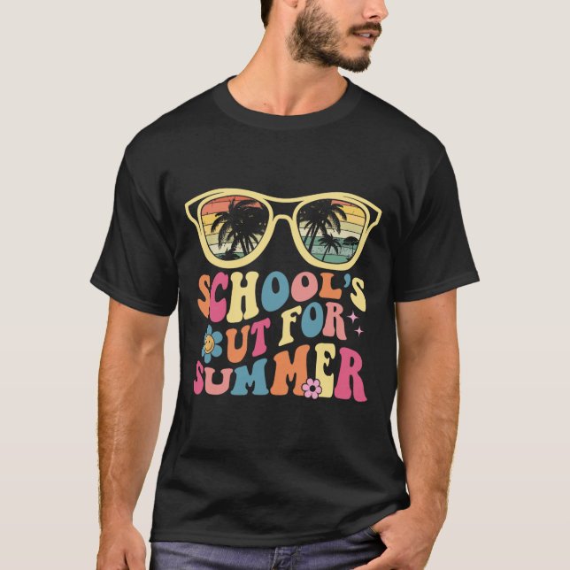 T-shirt Dernier Jour De L'École Rétro Enseignant École #39 (Devant)