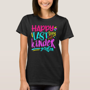 T-shirt Dernier jour de maternelle heureux enseignant élèv