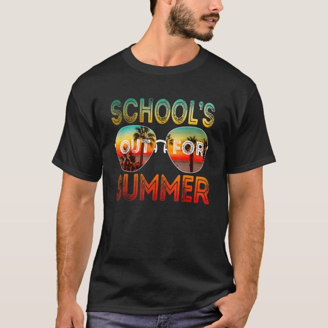 T-shirt Dernier Jour D'École Pour L'Été Enseignant Et Étud (Devant)