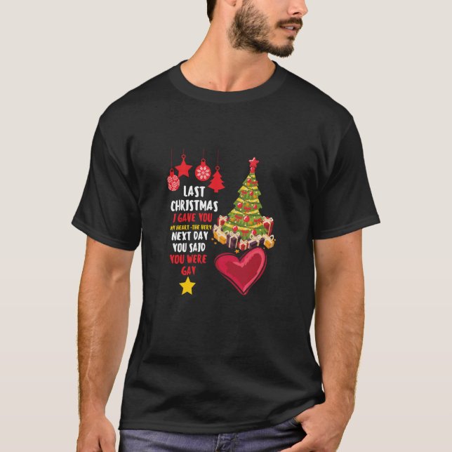 T-shirt Dernier Noël Je T'Ai Donné Mon Coeur Le Tout Proch (Devant)