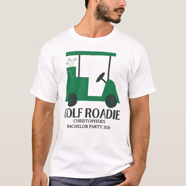 T-shirt Dernier Swing Avant Le Ring Golf Bachelor Party (Devant)