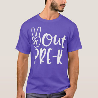 T-shirt Dernière journée de la paix à l'école Pré-école En