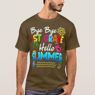 T-shirt Dernière journée de l'école Bye Bye Bye 1ère année