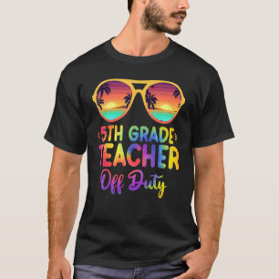 T-shirt Dernière journée de l'école Été 5e année Enseignan