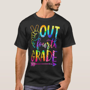 T-shirt Dernière journée de l'école Paix dehors 4e année E