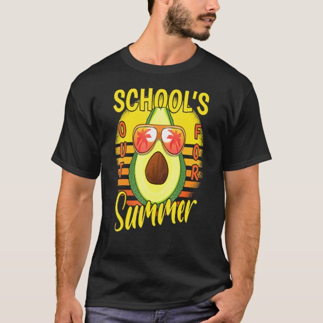 T-shirt Dernière Journée D'Écoles Sorties Pour Les Vacance (Devant)