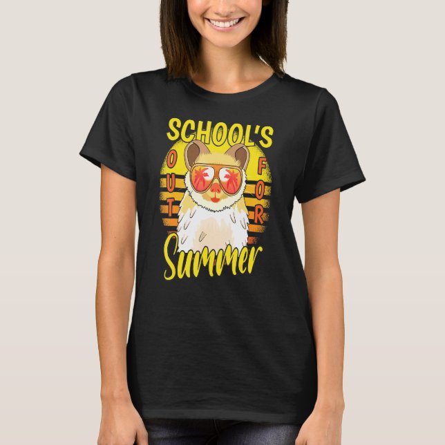 T-shirt Dernière Journée D'Écoles Sorties Pour Les Vacance (Devant)