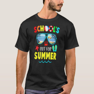 T-shirt Dernière Journée D'Écoles Sorties Pour Vacances D'