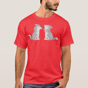T-shirt Dernière Minute Hanoukka Correspondant Couple Wolf