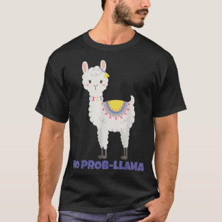 T-shirt Dernière Minute Hanoukka No Prob Lovers Llama Alpa