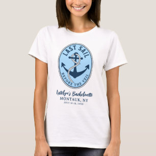 T-shirt Dernière voile avant l'enterrement de vie de jeune