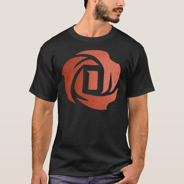 T-shirt Derrick Rose Basketball Texture Logo Classic T-Shi (Devant)