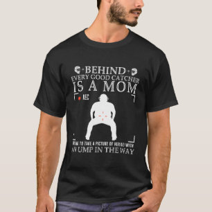 T-shirt Derrière chaque bon receveur se cache une maman qu
