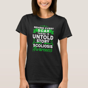 T-shirt Derrière chaque cicatrice Sensibilisation à la sco