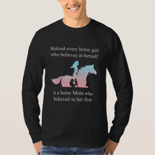 T-shirt Derrière chaque fille à cheval qui croit en elle-m