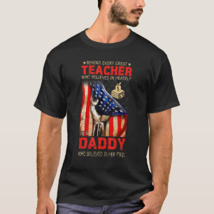 T-shirt Derrière chaque grande enseignante qui croit en el