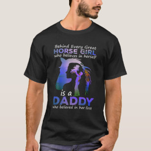 T-shirt Derrière chaque grande fille de cheval qui croit e