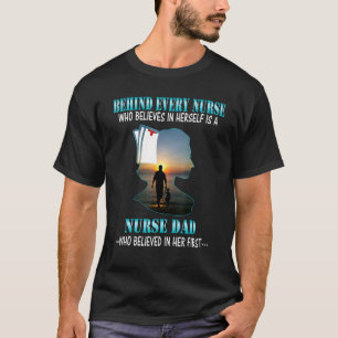 T-shirt Derrière Chaque Infirmière Qui Croit En Elle-Même