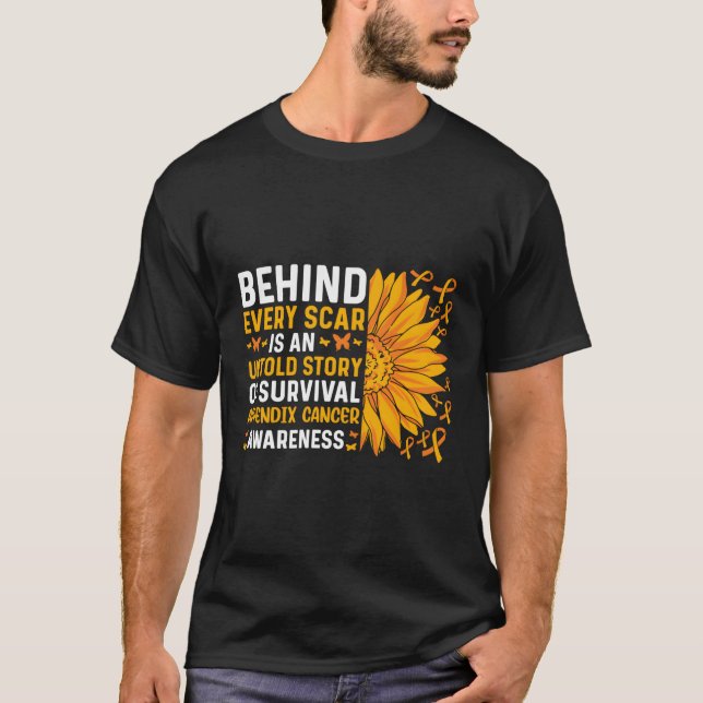 T-shirt Derrière Chaque Scar Se Trouve Un Appendice Inconn (Devant)