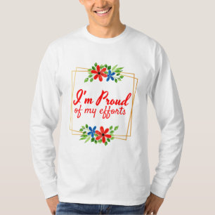 T-shirt des affirmations motivationnelles pour les travail