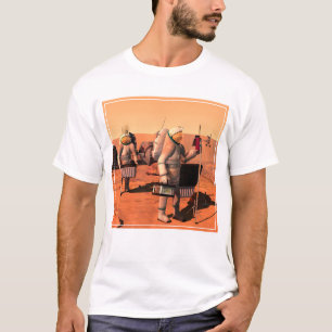 T-shirt Des Astronautes Mettent En Place Du Matériel Météo