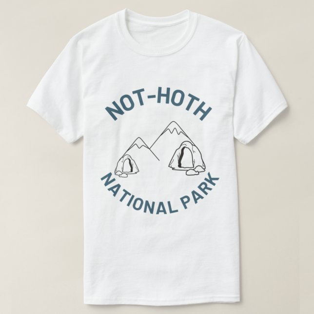 T-shirt Des barbares de la planète glacée pas des Casquett (Design devant)