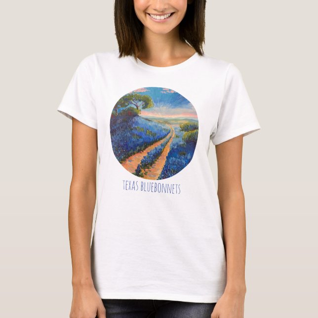 T-shirt des bleuets du Texas aussi (Devant)