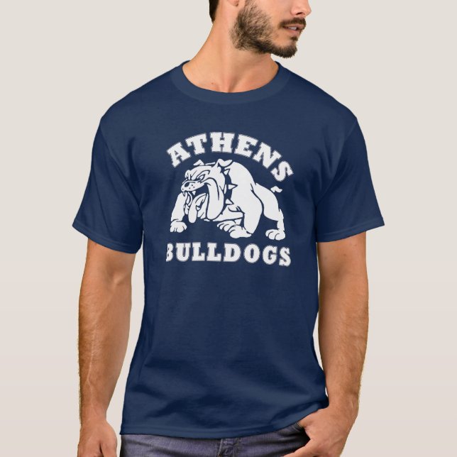 T-shirt des bulldogs d'Athènes (Devant)