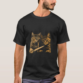 T-shirt Des chats meurtriers avec couteau planifient de tu