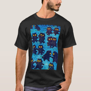 T-shirt Des chats noirs dansant au clair de lune, Louis Wa