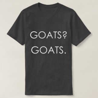 T-shirt DES CHÈQUES ? DES CHÈVRES. | par TotallyGoatally™
