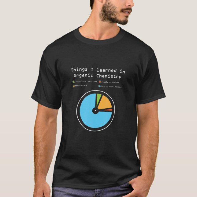 T-shirt Des Choses Que J'Ai Apprises En Chimie Biologique  (Devant)