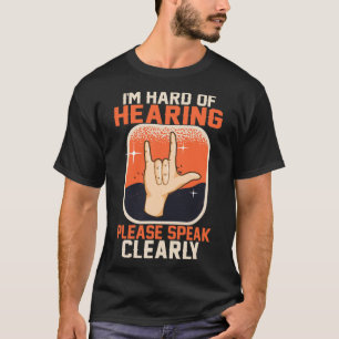 T-shirt Des Citations De Sensibilisation Des Sourds À L'Au