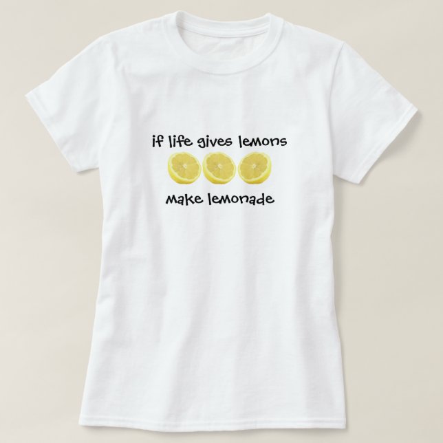 T-shirt des citrons - faites la limonade (Design devant)