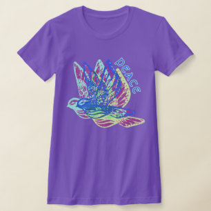 T-shirt des colombes de la paix de la liberté