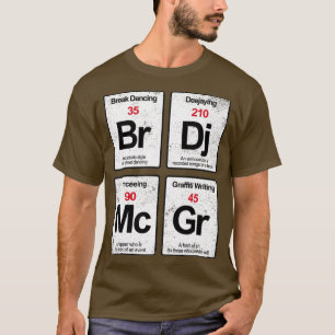 T-shirt Des éléments de musique rap Hip hop en détresse