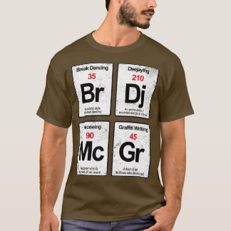 T-shirt Des éléments de musique rap Hip hop en détresse T-