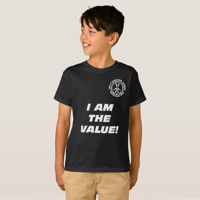 T-shirt Des enfants "je suis la valeur ! Vous êtes la (Devant entier)