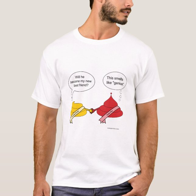T-shirt Des espoirs de Donald Trump il sera BFFs avec (Devant)