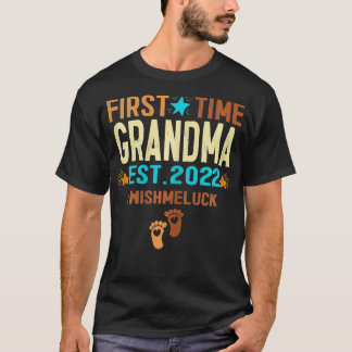 T-shirt Des Femmes Promues À Grand-Mère 2022 Première Gran
