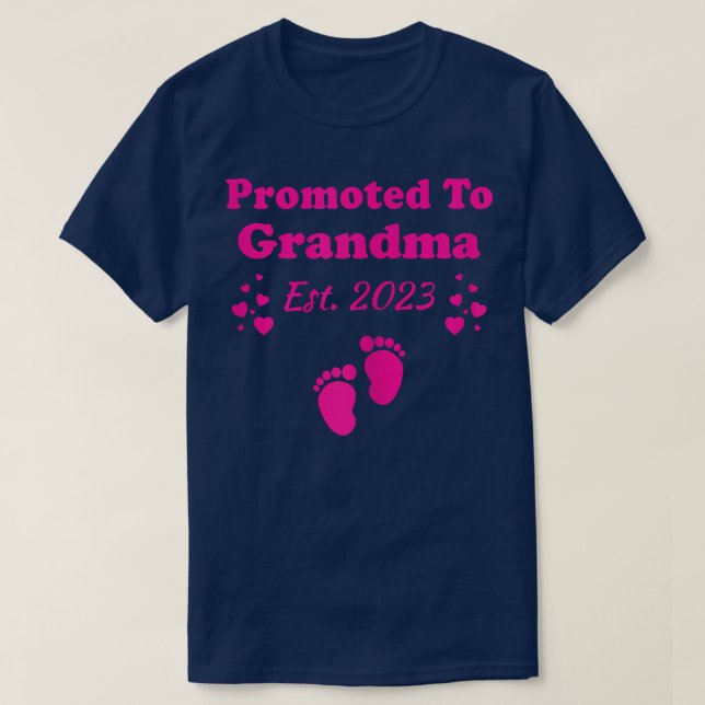 T-shirt Des Femmes Promues À Grand-Mère 2023 Annonce De Gr (Design devant)