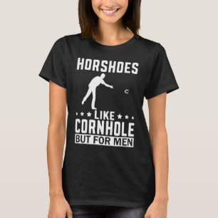 T-shirt Des Fers à Cheval Pour Les Hommes Lancer de fer à