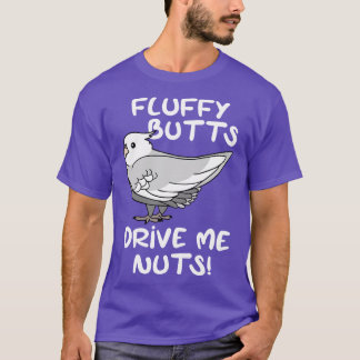 T-shirt des fesses moelleuses me donnent des noix blanc