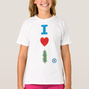 T-shirt des filles I Heart Trees