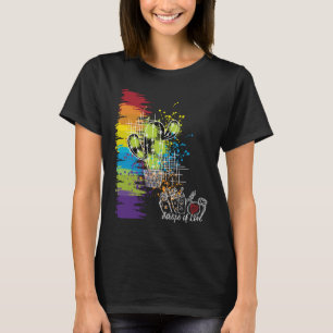 T-shirt Des fragments d'amour Colorful Cactus foncé