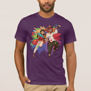 T-shirt Des gens éclaboussés de peinture pour Holi