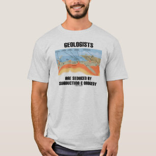 T-shirt Des géologues sont séduits par subduction et