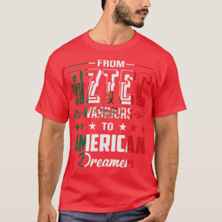 T-shirt Des guerriers aztèques aux Dreamers américains F m