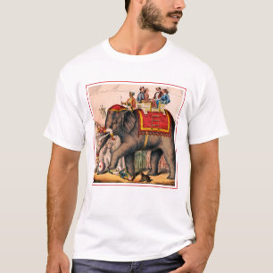 T-shirt Des Hommes Accompagnent Un Acte De Cirque Avec Un
